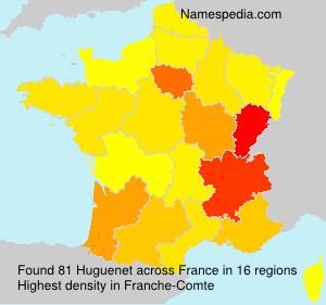 Surname Huguenet in France Surname Huguenet in France