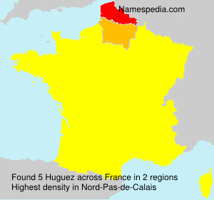 Surname Huguez in France