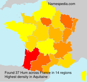 Surname Hum in France Surname Hum in France
