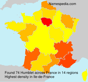 Surname Humblet in France Surname Humblet in France