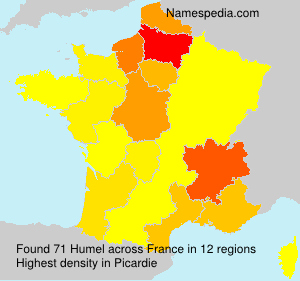 Surname Humel in France Surname Humel in France