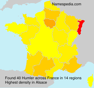 Surname Humler in France Surname Humler in France
