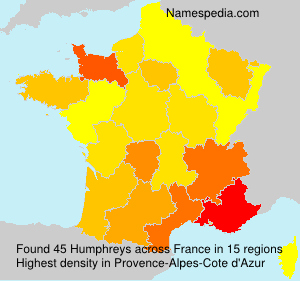 Surname Humphreys in France Surname Humphreys in France
