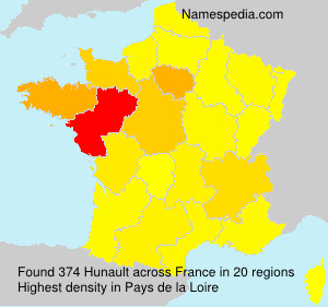 Surname Hunault in France Surname Hunault in France