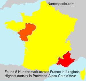 Surname Hundertmark in France Surname Hundertmark in France