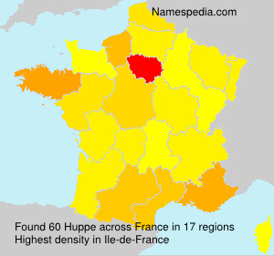 Surname Huppe in France Surname Huppe in France