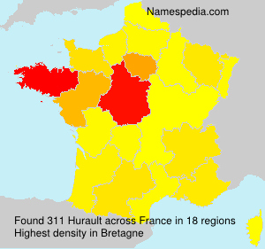 Surname Hurault in France