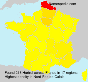 Surname Hurtrel in France Surname Hurtrel in France