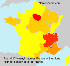 Surname Huseyin in France Surname Huseyin in France