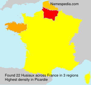 Surname Husiaux in France Surname Husiaux in France