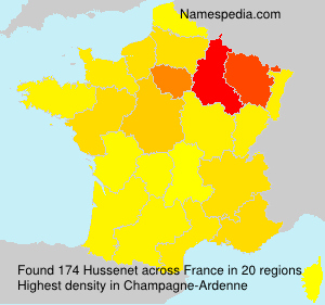 Surname Hussenet in France Surname Hussenet in France