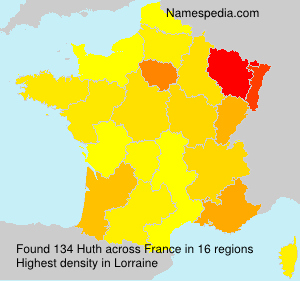 Surname Huth in France Surname Huth in France