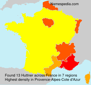 Surname Huttner in France Surname Huttner in France