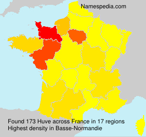 Surname Huve in France Surname Huve in France