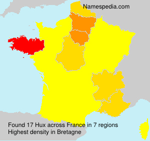 Surname Hux in France Surname Hux in France