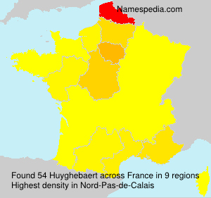 Surname Huyghebaert in France Surname Huyghebaert in France