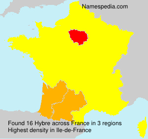 Surname Hybre in France Surname Hybre in France