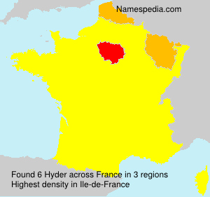 Surname Hyder in France Surname Hyder in France