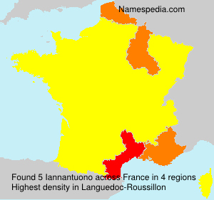 Surname Iannantuono in France Surname Iannantuono in France