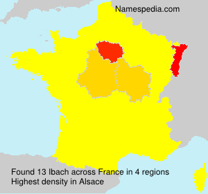 Surname Ibach in France Surname Ibach in France
