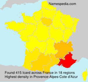 Surname Icard in France Surname Icard in France