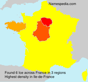 Surname Ice in France Surname Ice in France