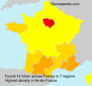 Surname Ichen in France Surname Ichen in France
