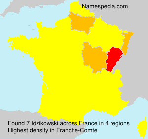 Surname Idzikowski in France Surname Idzikowski in France