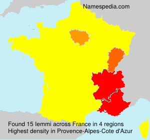 Surname Iemmi in France Surname Iemmi in France