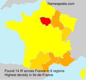 Surname Iff in France Surname Iff in France