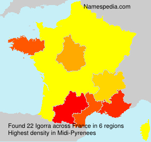 Surname Igorra in France Surname Igorra in France