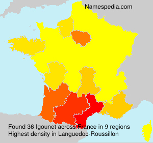 Surname Igounet in France Surname Igounet in France