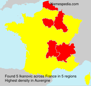 Surname Ikanovic in France Surname Ikanovic in France
