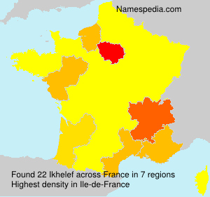 Surname Ikhelef in France Surname Ikhelef in France