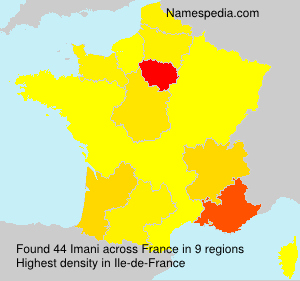 Surname Imani in France