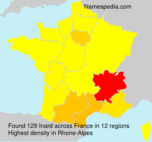 Surname Inard in France Surname Inard in France