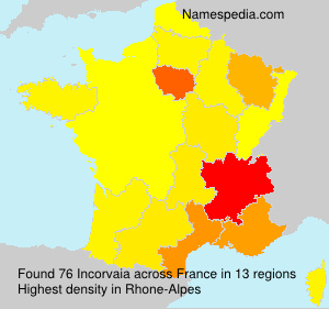 Surname Incorvaia in France Surname Incorvaia in France