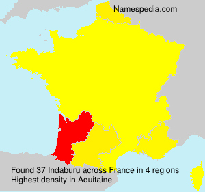 Surname Indaburu in France