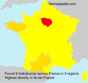 Surname Indrakumar in France Surname Indrakumar in France