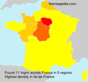 Surname Ingrin in France Surname Ingrin in France