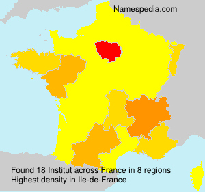 Surname Institut in France