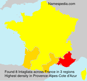 Surname Intagliata in France Surname Intagliata in France