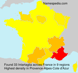 Surname Intartaglia in France Surname Intartaglia in France