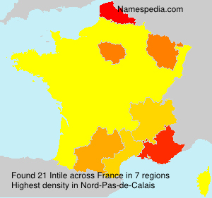 Surname Intile in France Surname Intile in France