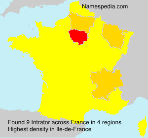 Surname Intrator in France Surname Intrator in France