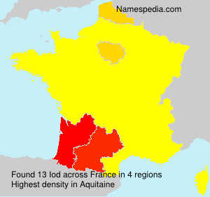 Surname Iod in France