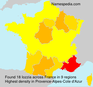Surname Iozzia in France Surname Iozzia in France