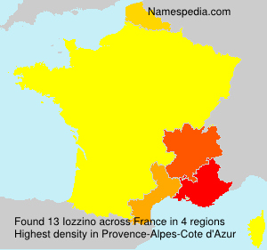 Surname Iozzino in France Surname Iozzino in France