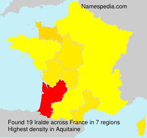 Surname Iralde in France Surname Iralde in France