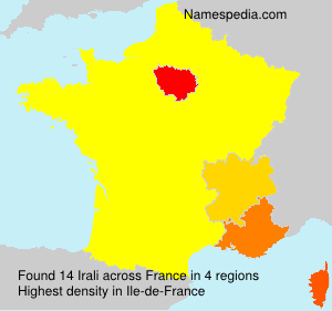 Surname Irali in France Surname Irali in France